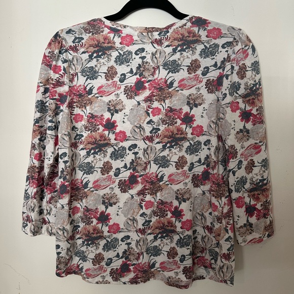 Lucky Brand Women’s Floral Blouse 100% Cotton - Picture 2 of 5